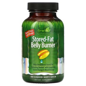 Thực phẩm chức năng Irwin Naturals Stored-Fat Belly Burner 60 Liquid Soft-Gels 710363586386