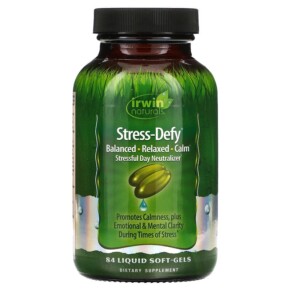 Thực phẩm chức năng Irwin Naturals Stress-Defy 84 Liquid Soft-Gels 710363568214