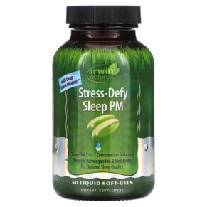 Thực phẩm chức năng Irwin Naturals Stress-Defy Sleep PM 50 Liquid Soft-Gels 840081406175