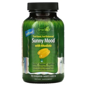 Thực phẩm chức năng Irwin Naturals Sunny Mood with Rhodiola 75 Liquid Soft-Gels 710363580513