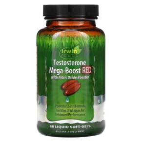 Thực phẩm chức năng Irwin Naturals Testosterone Mega-Boost RED 68 Liquid Soft-Gels 710363594404
