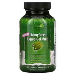 Thực phẩm chức năng Irwin Naturals Women's Living Green Liquid-Gel Multi 90 Liquid Soft-Gels 710363566883
