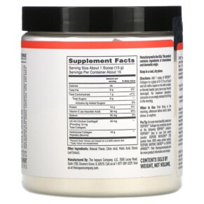 Thành phần vi chất của Isopure Collagen Raspberry Lemonade 6.88 oz (195 g) 089094025519