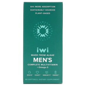 Thực phẩm chức năng iWi Men's Complete Multivitamin + Omega-3 60 Softgels 818353020404