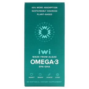 Thực phẩm chức năng iWi Omega-3 EPA + DHA 30 Softgels 818353022002