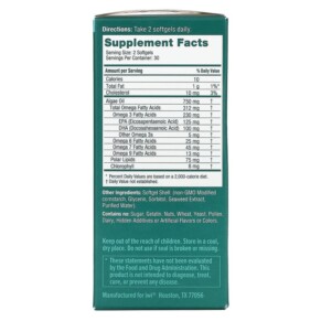 Thành phần vi chất của iWi Omega-3 Mini EPA + DHA 60 Softgels 818353020480