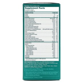 Thành phần vi chất của iWi Women's Complete Multivitamin + Omega-3 60 Softgels 818353020435