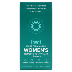 Thực phẩm chức năng iWi Women's Complete Multivitamin + Omega-3 60 Softgels 818353020435