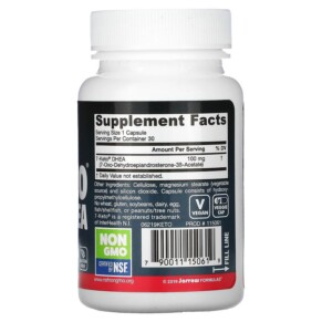 Thành phần vi chất của Jarrow Formulas 7-Keto DHEA 100 mg 30 Veggie Caps 790011150619