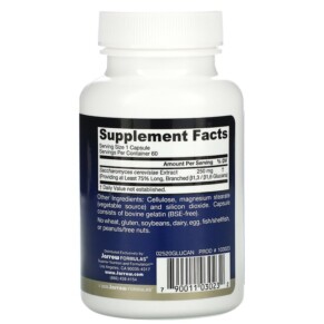 Thành phần vi chất của Jarrow Formulas Beta Glucan 60 Capsules 790011030232