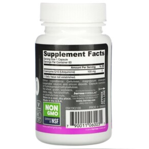 Thành phần vi chất của Jarrow Formulas Co-Q10 100 mg 60 Veggie Caps 790011060031