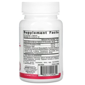 Thành phần vi chất của Jarrow Formulas DIM + CDG Enhanced Detoxification Formula 30 Veggie Caps 790011290650