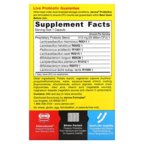 Thành phần vi chất của Jarrow Formulas Jarro-Dophilus EPS 25 Billion CFU 30 Veggie Caps 790011030409
