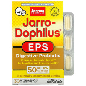 Thực phẩm chức năng Jarrow Formulas Jarro-Dophilus EPS 50 Billion 30 Enteroguard Veggie Caps 790011030713