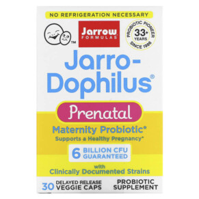 Thực phẩm chức năng Jarrow Formulas Jarro-Dophilus Prenatal 6 Billion CFU 30 Delayed Release Veggie Caps 790011030751