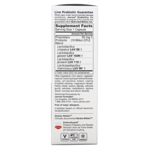 Jarrow Formulas Jarro-Dophilus Vaginal Probiotic Women 10 Billion 30 Enteroguard Veggie Caps 3 Thành phần vi chất của Jarrow Formulas Jarro-Dophilus Vaginal Probiotic Women 10 Billion 30 Enteroguard Veggie Caps 790011030522