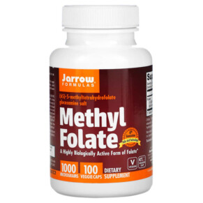 Thực phẩm chức năng Jarrow Formulas Methyl Folate 1.000 mcg 100 Veggie Caps 790011300083
