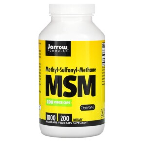 Thực phẩm chức năng Jarrow Formulas MSM 1.000 mg 200 Veggie Caps 790011190134