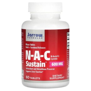 Thực phẩm chức năng Jarrow Formulas N-A-C Sustain 600 mg 60 Tablets 790011077077