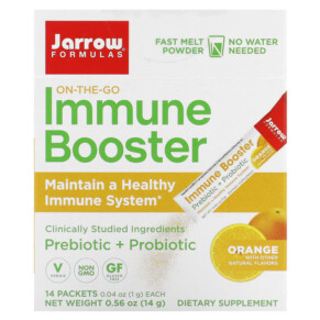 Thực phẩm chức năng Jarrow Formulas On-The-Go Immune Booster Orange 14 Packets 0.04 oz (1 g) Each 790011037309