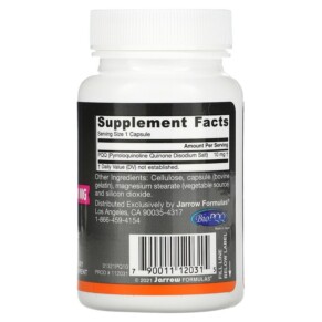 Thành phần vi chất của Jarrow Formulas PQQ 10 mg 30 Capsules 790011120315