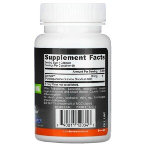 Thành phần vi chất của Jarrow Formulas PQQ 20 mg 60 Capsules 790011120346