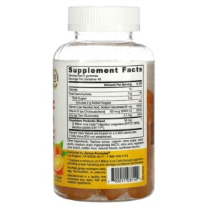 Thành phần vi chất của Jarrow Formulas Probiotic + Immune Orange 2 Billion 90 Gummies 790011037149