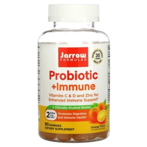 Thực phẩm chức năng Jarrow Formulas Probiotic + Immune Orange 2 Billion 90 Gummies 790011037149