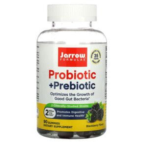 Thực phẩm chức năng Jarrow Formulas Probiotic + Prebiotic Blackberry 2 Billion 90 Gummies 790011037132
