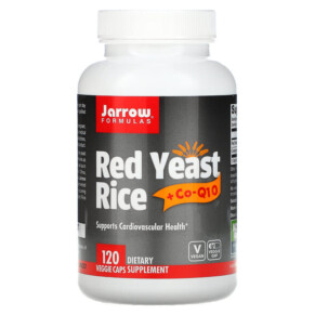 Thực phẩm chức năng Jarrow Formulas Red Yeast Rice + Co-Q10 120 Veggie Caps 790011330011