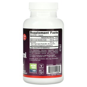 Thành phần vi chất của Jarrow Formulas Resveratrol 100 mg 120 Veggie Caps 790011140849