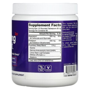 Thành phần vi chất của Jarrow Formulas Soothing Night Cherry 17.6 oz (498 g) 790011132219