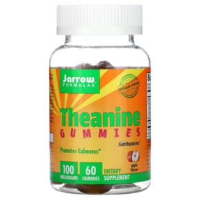Thực phẩm chức năng Jarrow Formulas Theanine Gummies Sugar Free Apple Flavor 100 mg 60 Gummies 790011320081
