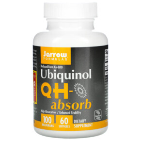 Thực phẩm chức năng Jarrow Formulas Ubiquinol QH-Absorb 100 mg 60 Softgels 790011060192