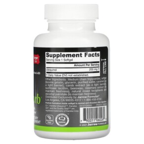 Jarrow Formulas Ubiquinol QH-Absorb 200 mg 60 Softgels 3 Thành phần vi chất của Jarrow Formulas Ubiquinol QH-Absorb 200 mg 60 Softgels 790011060260