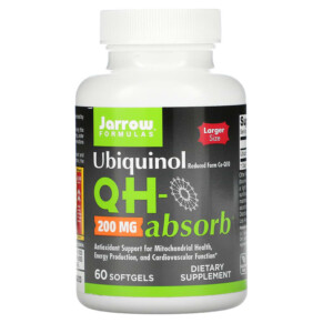 Thực phẩm chức năng Jarrow Formulas Ubiquinol QH-Absorb 200 mg 60 Softgels 790011060260