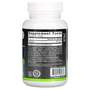 Thành phần vi chất của Jarrow Formulas Ubiquinol QH-Absorb 200 mg 90 Softgels 790011060376