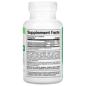 Thành phần vi chất của Jigsaw Health MagSRT B-Free Time-Release Magnesium 240 Tablets 876634001535