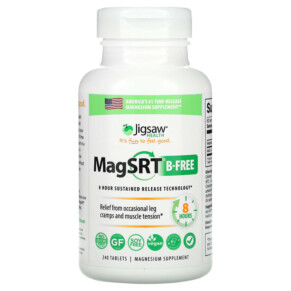 Thực phẩm chức năng Jigsaw Health MagSRT B-Free Time-Release Magnesium 240 Tablets 876634001535