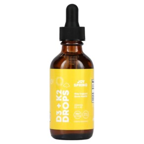 Thực phẩm chức năng JoySpring D3 + K2 Drops Ages 2+ 2 fl oz (60 ml) 850008889127