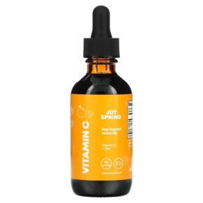 Thực phẩm chức năng JoySpring Vitamin C + Zinc Ages 2+ 2 fl oz (60 ml) 850008889110