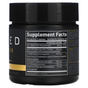 Thành phần vi chất của Kaged Ferodrox Testosterone Support Matrix 60 Vegetable Capsules 852253007837