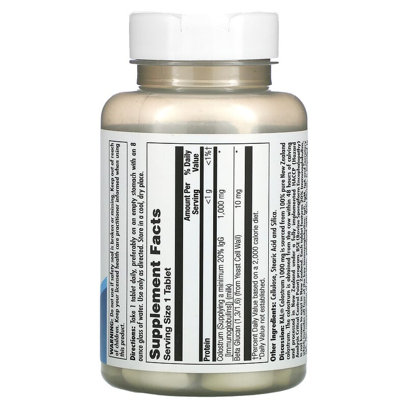 KAL Colostrum 1.000 mg 60 Tablets 2 Thành phần vi chất của KAL Colostrum 1.000 mg 60 Tablets 021245559009