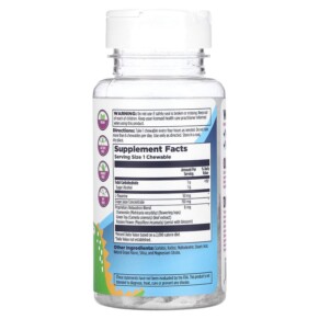 Thành phần vi chất của KAL Dinosaurs Relax-a-Saurus Grape 30 Chewables 021245602217