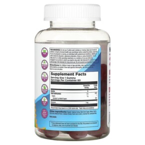 Thành phần vi chất của KAL Dinosaurs Sleep-a-Saurus Kid's Gummies Strawberry 60 Gummies 021245577423