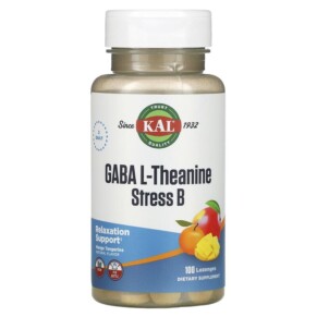 Thực phẩm chức năng KAL GABA L-Theanine Stress B Mango Tangerine 100 Lozenges 021245276913