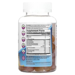 Thành phần vi chất của KAL Kids Multisaurus Gummies Lemon Orange & Strawberry 60 Gummies 021245145196