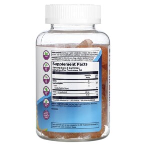 Thành phần vi chất của KAL Vitamin C-Rex Kids' Gummies Orange 60 Gummies 021245973553