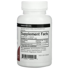 Thành phần vi chất của Kirkman Labs DMG (Dimethylglycine) 125 mg 100 Capsules 812325020072