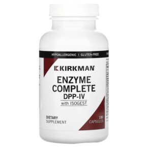 Thực phẩm chức năng Kirkman Labs Enzyme Complete DPP-IV With ISOGEST 180 Capsules 812325025060